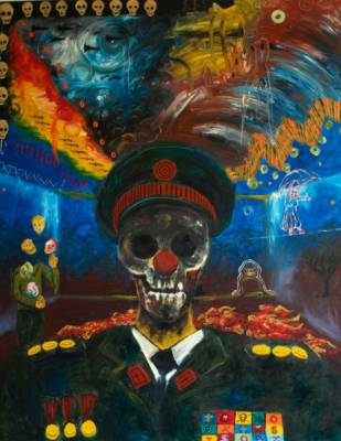 Muerte by Arfaxad, dark Paintings for sale, direct from the artist