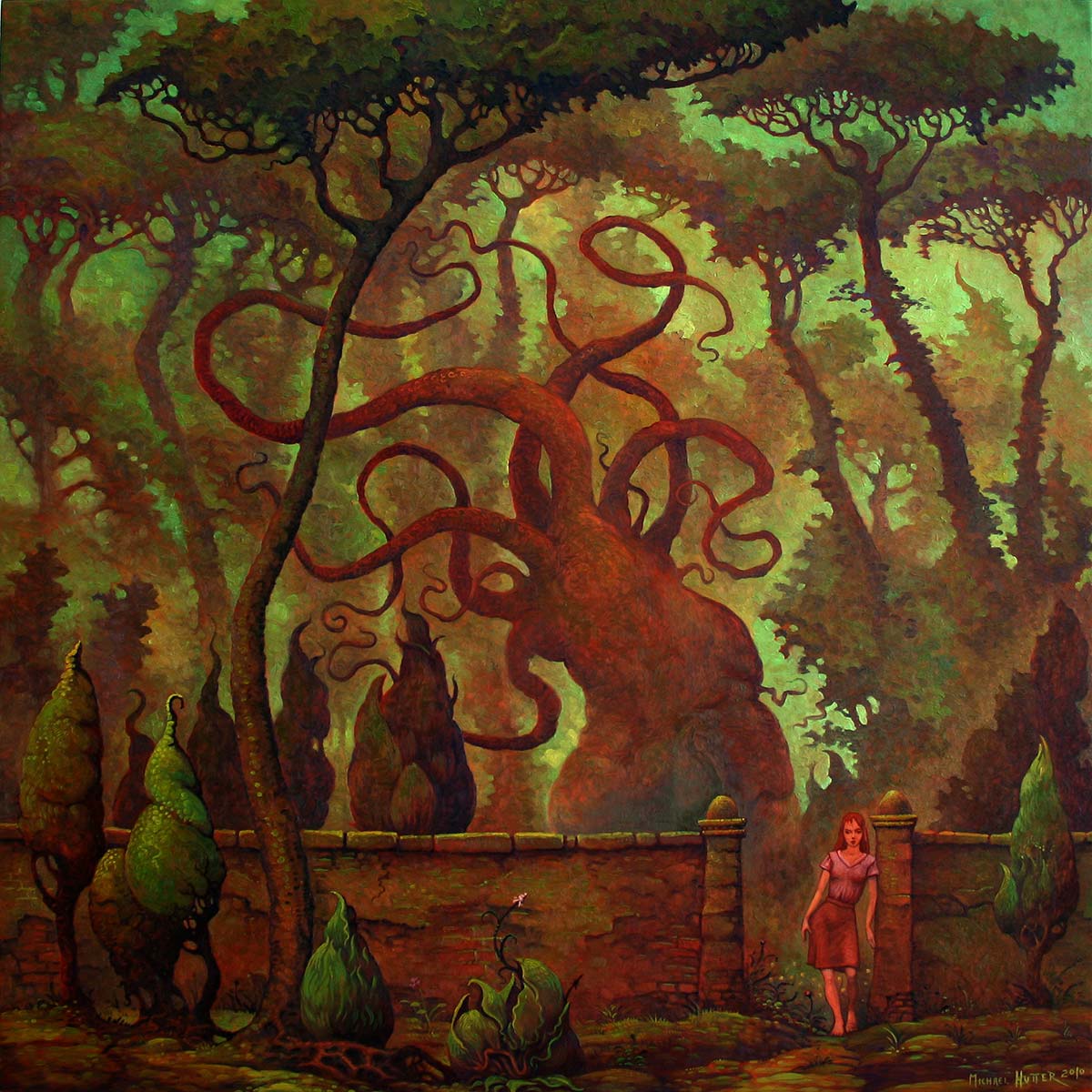 Alter Garten By Michael Hutter Dark Paintings For Sale Direct From The Artist