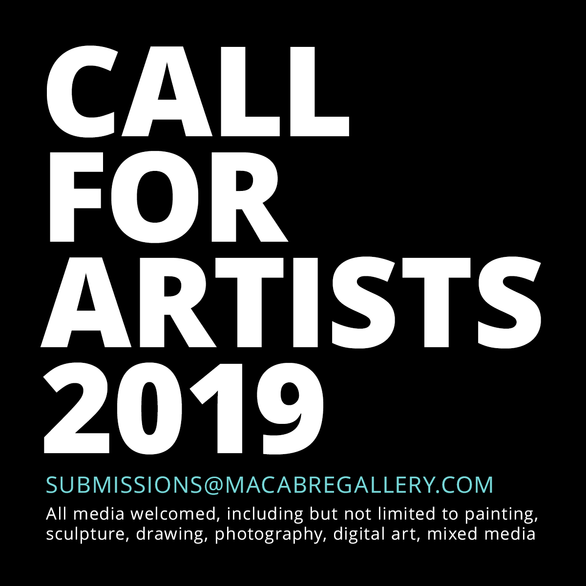 Call for artists 2019