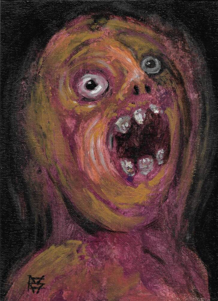 Scary Face / Horror / Digital Painting / Digital Art / -  Israel
