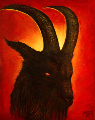 Goat Ov Hell – 8" X 10" Print by Dream Bleed Arts