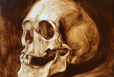 "SEPIA SKULL STUDY"