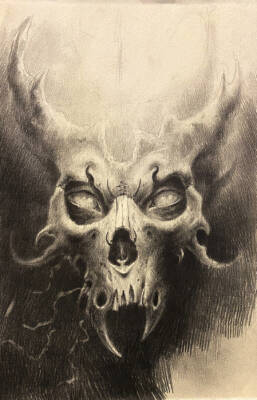 demon skull 2 by Andrey Skull