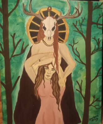 Girl and the Empress of the Forest by Barbara Kring