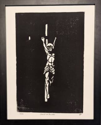 Christ on the cross by Bryan S. Halls