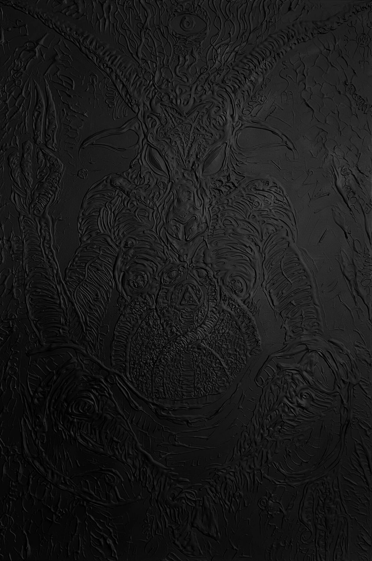 Blackened – Baphomet 1 by Nekron, dark Paintings for sale, direct