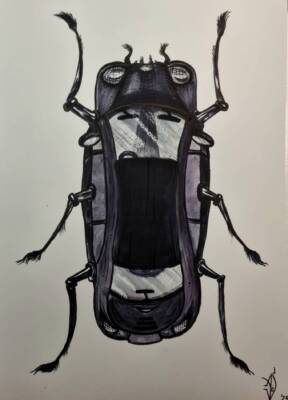 Beetle car by Alisa Vos