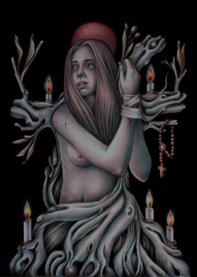 The witch and the rosary by Antonio De Blasi