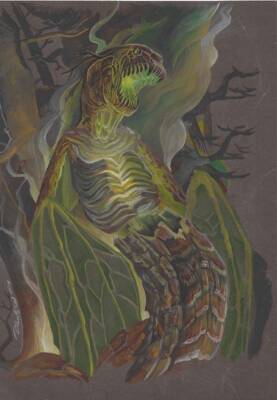 Elemental dragon series – n°3 by Cristina Dambra