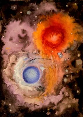 Alberio, Binary System in Cygnus by Gavin Porter