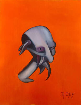 LEANING HEAD by Mike Reynolds