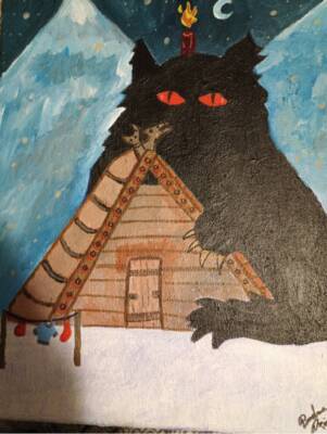 Jólaköttur by Barbara Kring