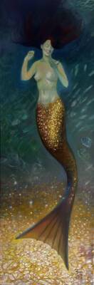 Golden Mermaid by Karina Kulyk
