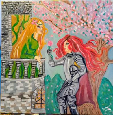 "La Dame et son Chevalier" (The Lady and her Knight) by Barbara Kring