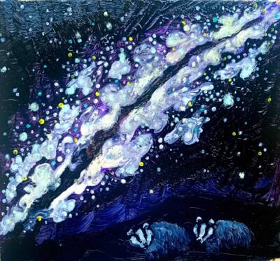 Milkyway over Badger Cete by Gavin Porter