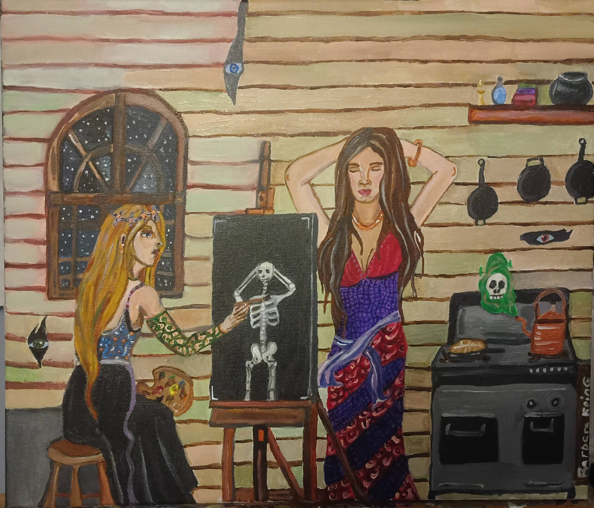 The Sorceress and Her Model