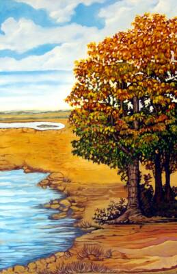 View of Late Summer Trees by Gregory Dalton